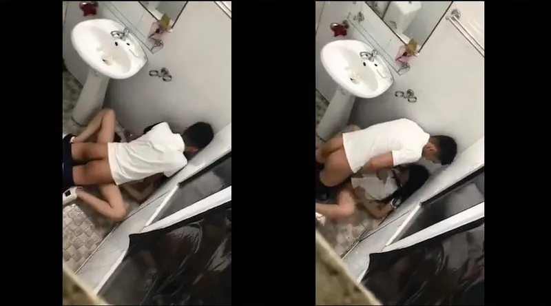 Em ghệ say xỉn và gấu trong phòng tắm nhà hàng